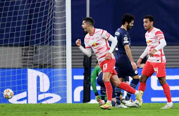 Champions League: PSG thắng đậm Brugge, Man City gục ngã trước Leipzig