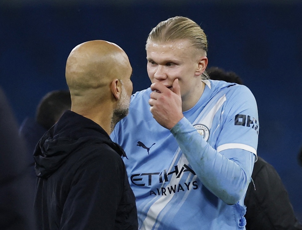 Haaland và Guardiola tranh cãi